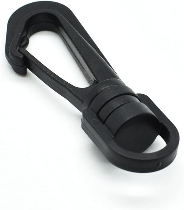 10pcs Plastic Swivel Snap Hooks Hardware Side Release Buckle Paracord Backpack Straps Bag Parts (3/8"(12mm))