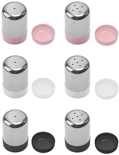 Silver Sugar Shakers Spice Salt Pepper Organizer Container Dust-proof Stainless Steel Salt and Pepper Mill Sets