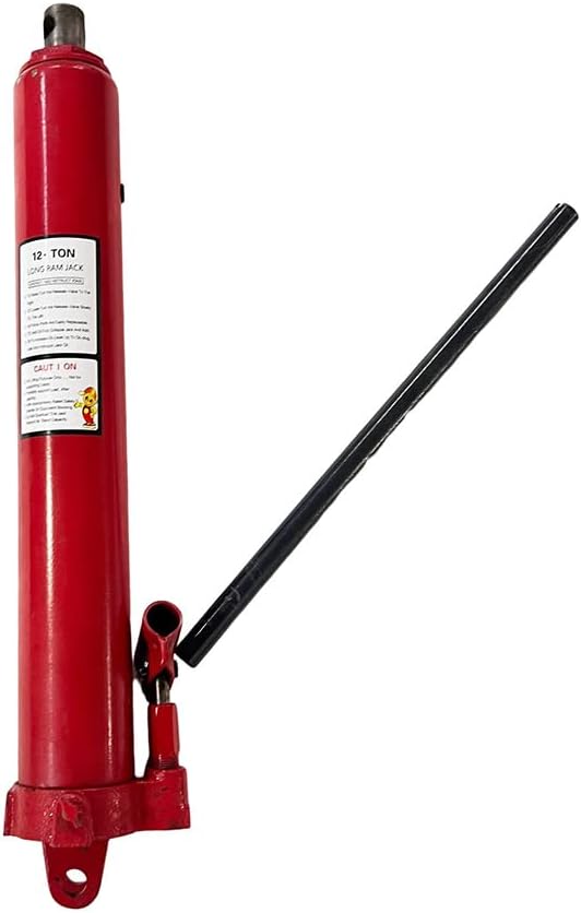 Heavy duty stroke 12 ton hydraulic Jack Ram Jack engine lifting crane with handle