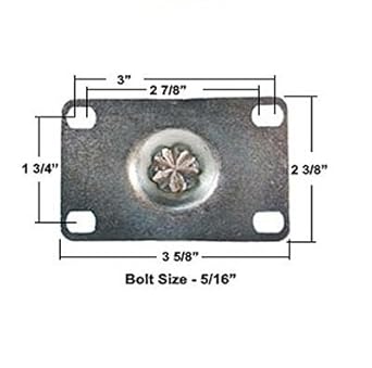 CasterHQ - 5" X 1.25" Light Duty PHENOLIC Wheel - Rigid Caster - CommercialIndustrial Equipment Replacement Casters