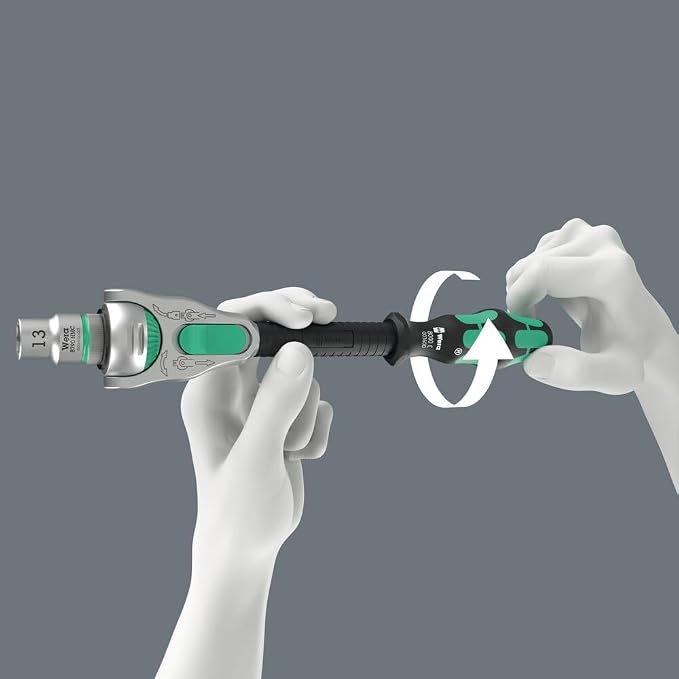 Wera 05003550001 8000 B Zyklop Speed Ratchet with 3/8" drive, 3/8" x 199 mm