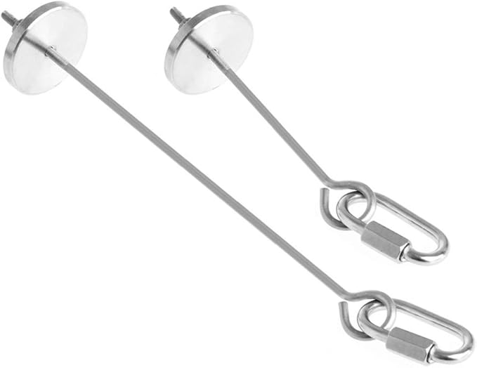 Bird Food Holder Stainless Steel Parrot Fruit Vegetable Stick Holder Foraging Toy Bird Treat Skewer Stick