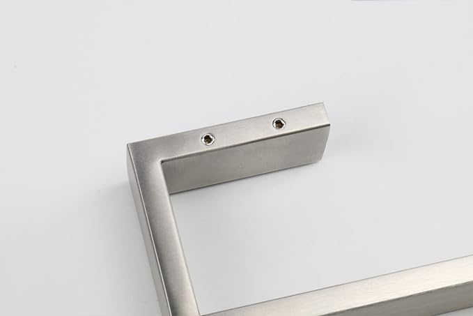 TocTen Bath Towel Rack - Square Base Thicken SUS304 Stainless Steel Towel Bar for Bathroom, Bathroom Bar Accessories Towel Rod Heavy Duty Wall Mounted Towel Holder (Brushed Nickel, 24 Inch)