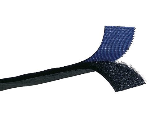 MJ May 1005-AP-PBB-5 Velcro Brand, 1-12" Wide, Plain Back, Hook and Loop Combo Pack, 5' Length, Black