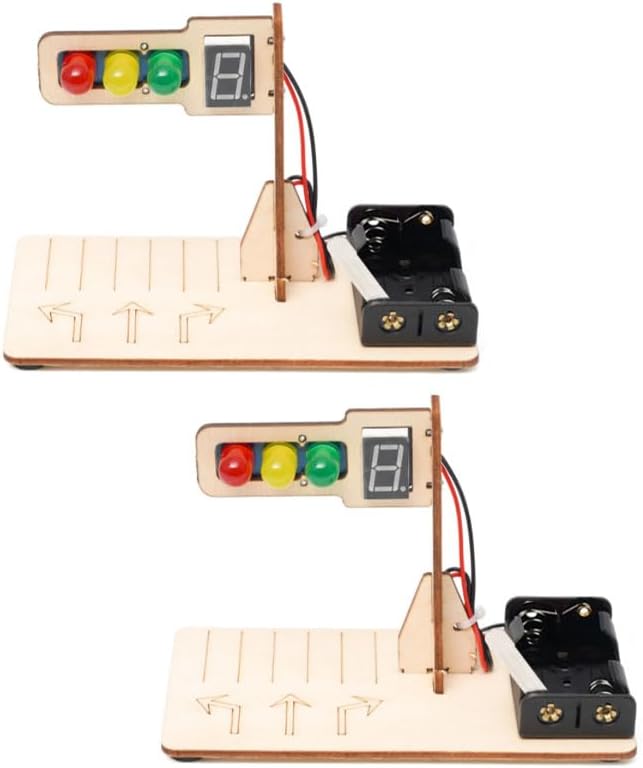 1Pcs DIY Intelligent Traffic Lights Electronic Building Kit