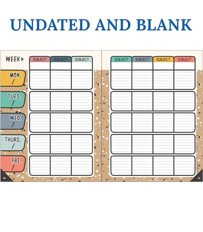 Carson Dellosa We Belong Teacher Planner 2025-2026, Undated 8" x 11" Lesson Plan Book with Stickers, Class Schedule, Weekly Calendar, Classroom Must Haves, Homeschool Essentials, Classroom Must Haves