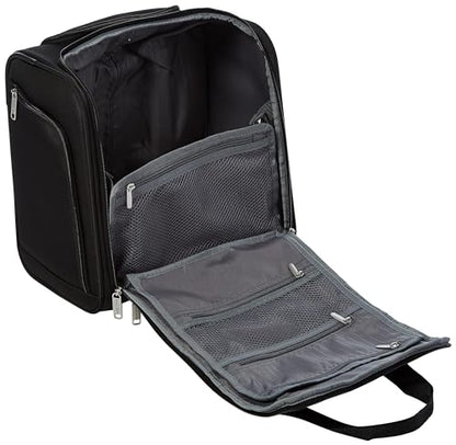Basics Underseat Carry-On Luggage with Wheels and Handle, 14 Rolling Travel Bag