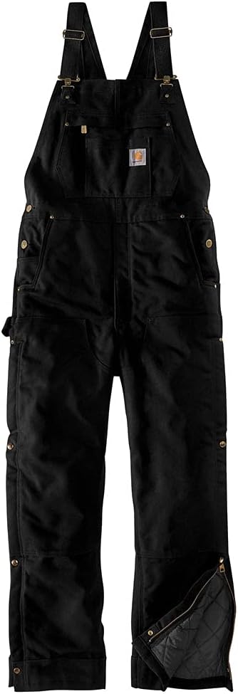 Carhartt Men's 104393 Loose Fit Zip-to-Thigh Bib Overall - Quilt Lined