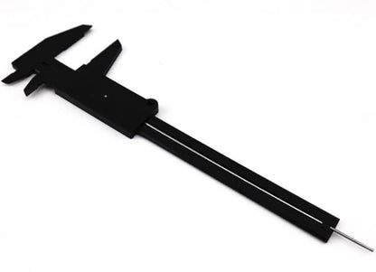 Honbay 4pcs Mini Double Scale Plastic Vernier Caliper Ruler Measuring Tool