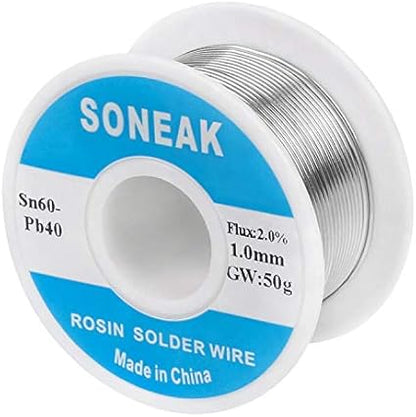 6040 Tin Lead Solder With Rosin Core For Electrical Soldering 1.0mm 50g