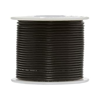 12 AWG Gauge SXL Automotive Stranded Hook Up Wire, 100 ft Length, Black, 0.161" Diameter, 60 Volts