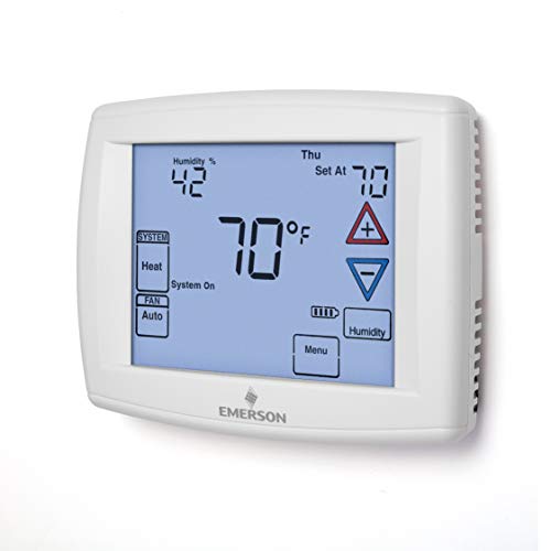 White Rodgers Emerson 1F95-1277 Touchscreen 7-Day Programmable Thermostat, White