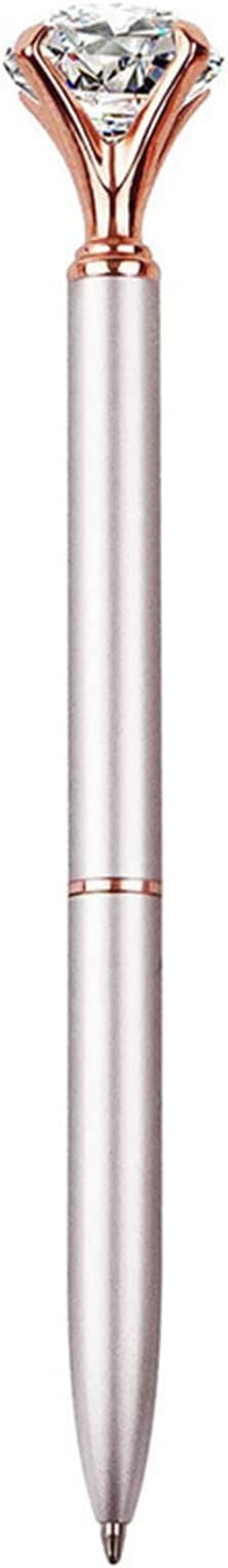 Diamond Gel Pen Korean Students Beautiful Stationery Pen Black Refills Children Student Gift Stationery Ballpoint Pens for Women for Note Taking Refillable Crystal Pen Diamond Pen with Crystal
