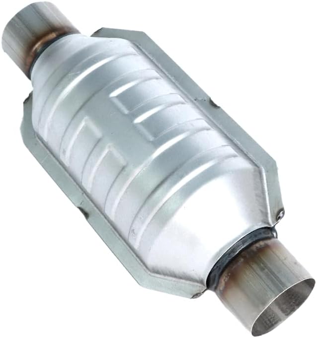 Universal 2.25" InletOutlet Catalytic Converter High Flow T409 Stainless Steel 53005,53004 (EPA Compliant)