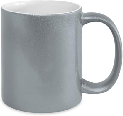 Silver Ceramic Mug