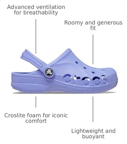 2-3 years old Crocs Kids' Classic Glitter Clog, Purple Digital.