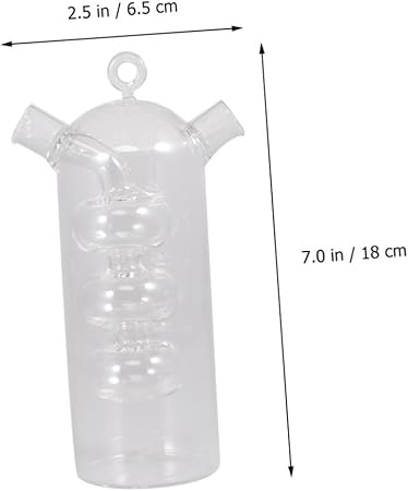 DECHOUS Kitchen Oil Dispenser Bottle 2-in-1 Oil Water Separator Glass Heatproof