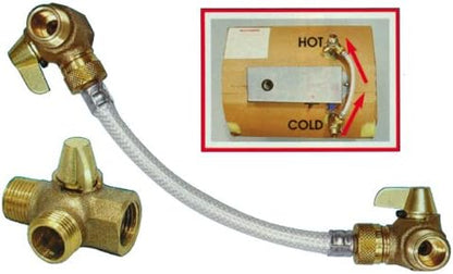 Camco RV 3-Way by-Pass Valve Replacment Kit for Water Heater  Easy Installation  (37463)