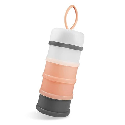 Baby Formula Dispenser on The Go, Portable Formula Container to Go, Non-Spill Stackable BPA Free Baby  Kids Snack Containers - Pink