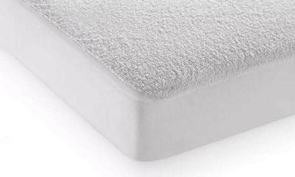 California Queen Size 60 X 84 Terry Cotton 100 Waterproof 1 Peice Mattress Protector, Breathable, Noiseless Mattress Cover, 12"- 14" Fitted Deep Pocket Mattress Protector Cover White Solid