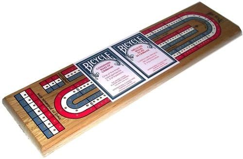 Board Game Bicycle 3-Track Cribbage Board