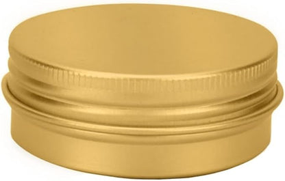 Aluminum Cream Box 30ml with Cover 10Pcs Golden - 8 Containers