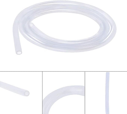 Silicone Tubing 1.5mm (116") ID x 3mm OD Food Grade High-temperature Pure Silicone Hose Tube Clear Pipe for Home Brewing Air and Liquid Transfer (Length 6 Meter- 19.68FT)