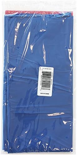 Party Dimensions Plastic Rectangular 54"x108"  Blue  1 Pc Table Cover