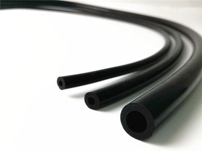 Universal High Performance Silicone Vacuum Tubing Hose 3mm, ID 18" Rubber Tubing Hose 10 FT (3 Meter) per roll, Black