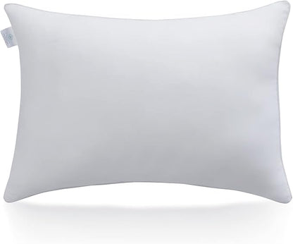 Acanva Bed Sleeping Extra-Soft Sham Down Alternative Pillow Insert, 1 Count (Pack of 1), White