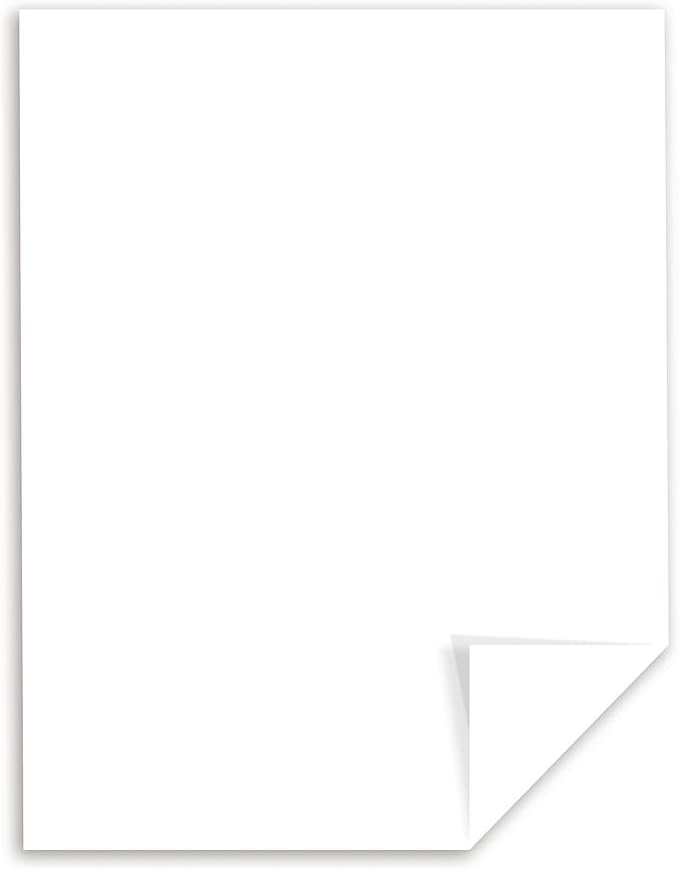 Neenah Paper 40311 Exact Index Card Stock, 90lb, 94 Bright, 8 1/2 x 11, White, 250 Sheets