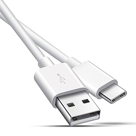 USB-A to USB-C Fast Charging and Syncing Cable | 3.3 Ft White Fast Charging and Syncing Cable for iPhone 15/ iPhone 15 Pro/iPhone 15 Pro Max/iPad Pro 11 / iPad Pro 12.9/Samsung/PC/MacBook Pro 2022