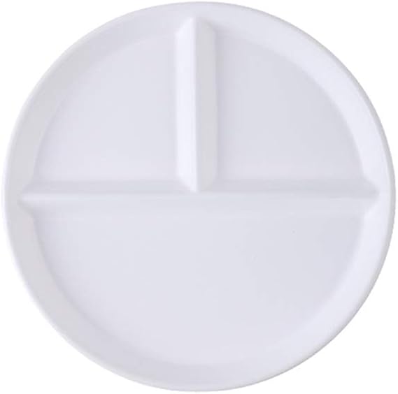 Household Ceramic Dinner Plates, Daily Use Serve Customer Store Dinner Sets Appetiser Dishes Jam  Mustard Pots Dessert Plates (Color : White, Size : 20cm)