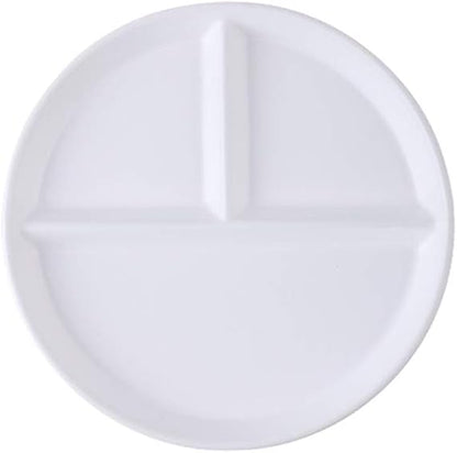 Household Ceramic Dinner Plates, Daily Use Serve Customer Store Dinner Sets Appetiser Dishes Jam  Mustard Pots Dessert Plates (Color : White, Size : 20cm)