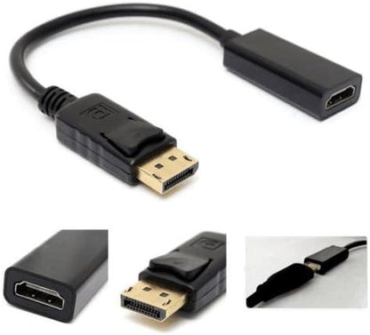 Gold-Plated DisplayPort Male to HDMI Female Adapter (Cable L 5 Inches)