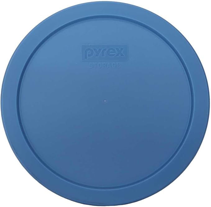 Pyrex 7402-PC 6/7-Cup Blue Cornflower Food Storage Replacement Lid (2-Pack)