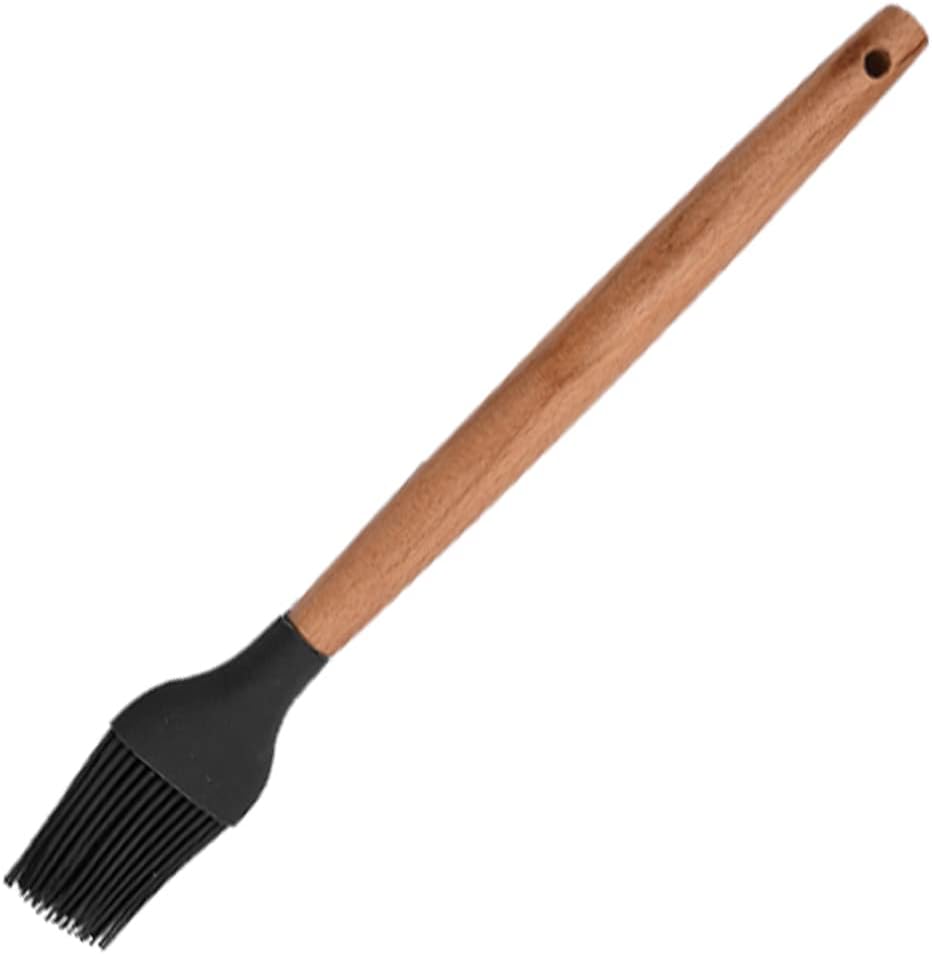 1pcs Silicone Basting Pastry Brush. Nonstick Heat Resistant Cooking Brush for Backing, Grilling, Cooking Spreading Oil, Butter, BBQ Sauce. (Brown)