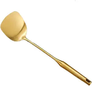 1 Piece, 201 Stainless Steel, Kitchen Cooking Tools, Stir, Golden Gift, Suitable for Flip, Omelette, Baking S Frying Fish Stir Fry and so on.