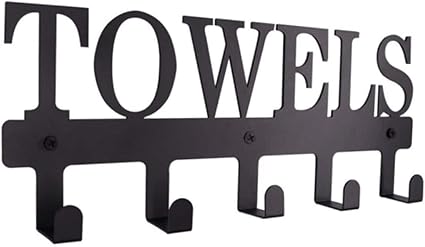 Towel Hooks for Bathroom Wall Multifunctional Storage Hook Decorative Hanger Iron Material Modern Design Easy Install