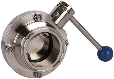 Butterfly Valve  Tri Clamp 2.5 inch Pull Handle - Stainless Steel SS304  EPDM - Glacier Tanks