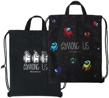 Among Us Drawstring Backpack Gym Sackpack Travel Bag Multi Purpose Bag (B)