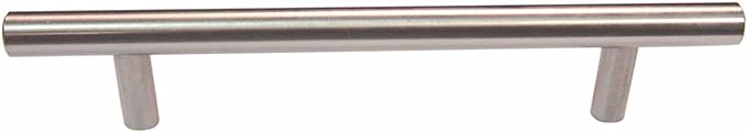 Richelieu Hardware BP305128195 Washington Collection 5 1/16-inch (128 mm) Center-to-Center Brushed Nickel Modern Modern Cabinet and Drawer Bar Pull Handle for Kitchen, Bathroom, and Furniture
