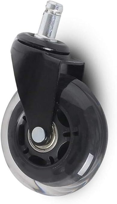 Caster Wheels,Trolley Wheels,2pcs 3 Inch Office Chair Caster Wheels Swivel Rubber Caster Wheels Soft Mute Safe Rollers Furniture Hardware BC-L (Color : Universal Wheel)