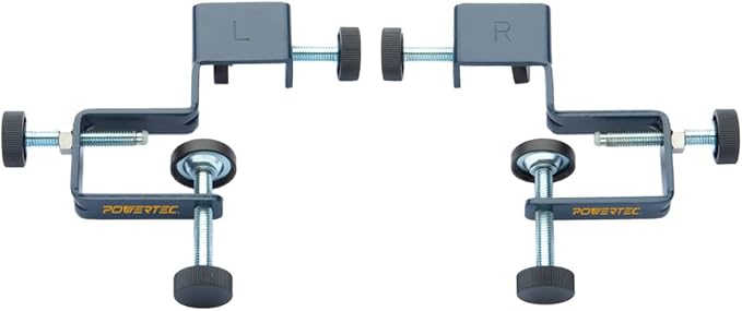 POWERTEC Drawer Front Installation Clamps, Cabinet Installation Clamps, Adjustable Drawer Fixing Clamp, Drawer Face Mounting Clamps, Easy and Fast Cabinet Assembly Clamps for Woodworking 2PC - 71181
