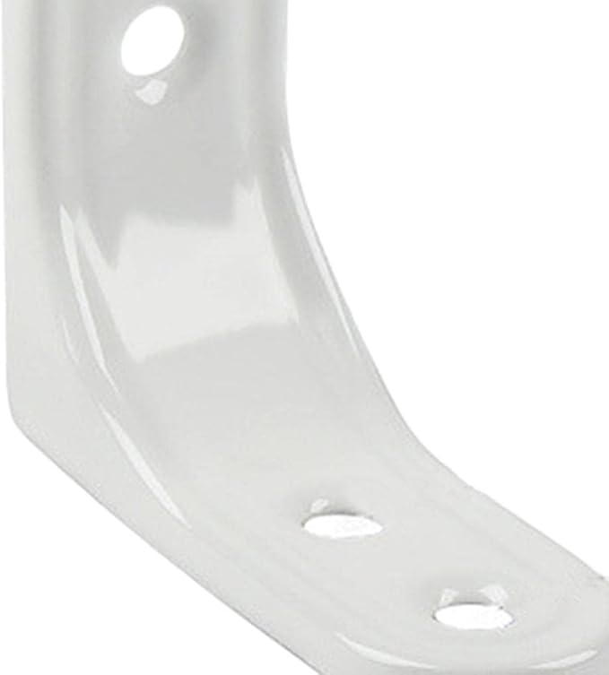 Sturdy Wall Mount Shelf Support Bracket for Home Decor, White 2Inch, Multi