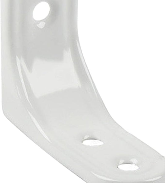 Sturdy Wall Mount Shelf Support Bracket for Home Decor, White 2Inch, Multi