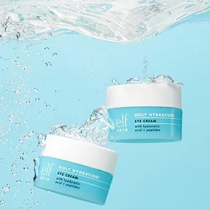 e.l.f. SKIN Holy Hydration! Eye Cream, Rich Hydrating Eye Cream For Minimizing Dark Circles, Infused With Hyaluronic Acid, Vegan & Cruelty-free 0.53 oz(15g) (NO BOX)