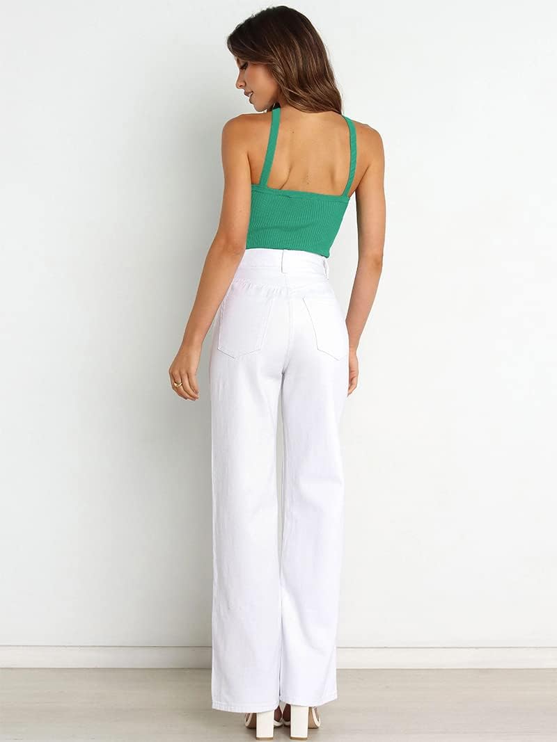 Women's Neck Sexy Sleeveless Slim Criss Cross Knit Fitting Halter Tank Top