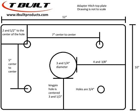 T Built 8" Fifth Wheel to Gooseneck Adapter Hitch