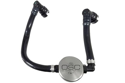 J&L Oil Separator Co. Oil Separator 3.0 3024P Compatible with 2018-2022 Mustang GT; 2019 Bullitt; 2021-2022 Mustang Mach I Passenger Side (Silver)